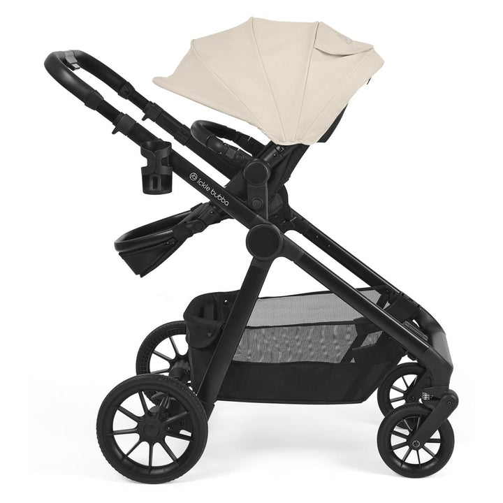 Ickle Bubba Virgo Growing Family 14 Piece Travel System with i-Size Cirrus Car Seat + Isofix Base, Stone