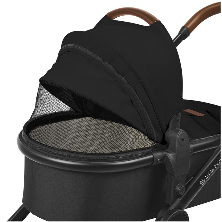 Ickle Bubba Virgo Twin 12 Piece Pram Bundle, Black