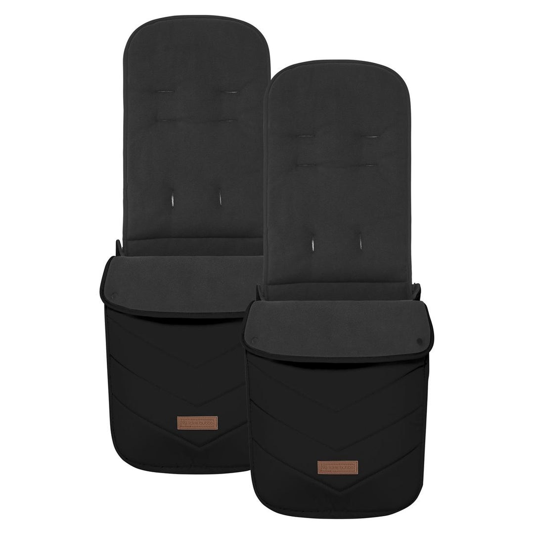 Ickle Bubba Virgo Twin 18 Piece Travel System with i-Size Cirrus Car Seats & Isofix Bases, Black