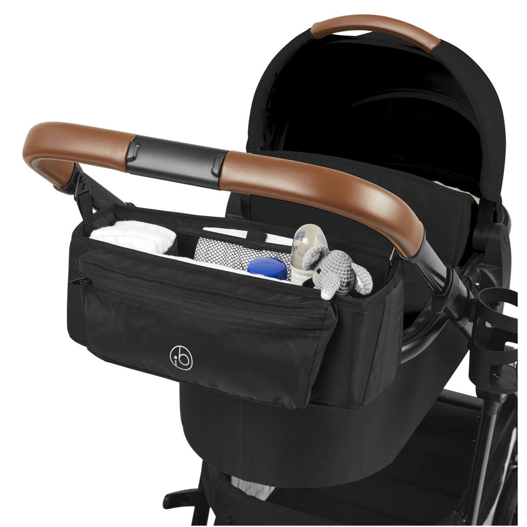 Ickle Bubba Virgo Twin 18 Piece Travel System with i-Size Cirrus Car Seats & Isofix Bases, Black