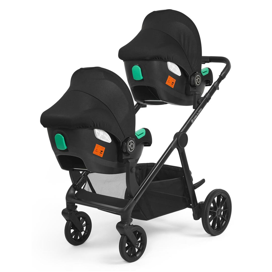 Ickle Bubba Virgo Twin 18 Piece Travel System with i-Size Cirrus Car Seats & Isofix Bases, Stone
