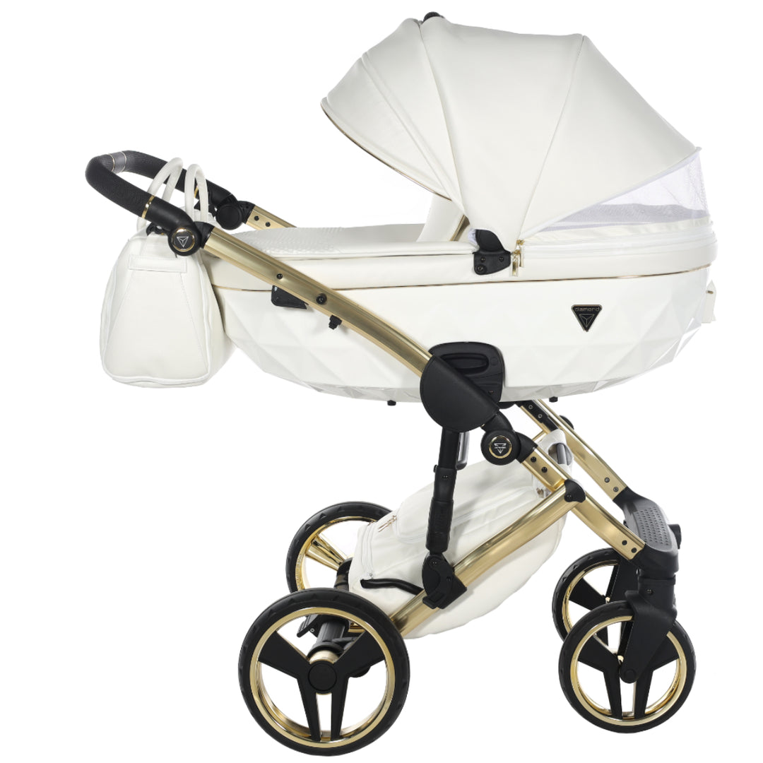 Junama Fluo Individual 4 in 1 Isofix Travel System, White Gold