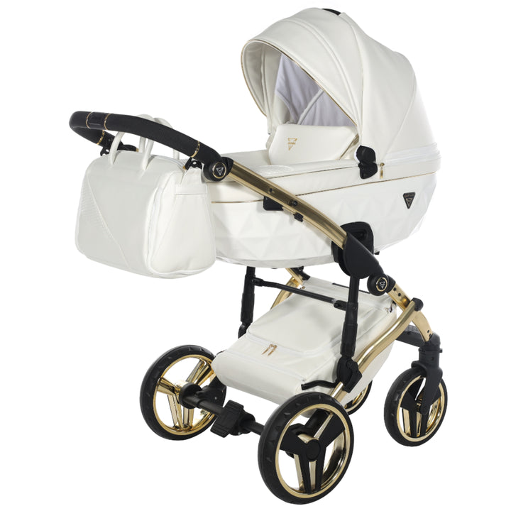 Junama Fluo Individual 4 in 1 Isofix Travel System, White Gold