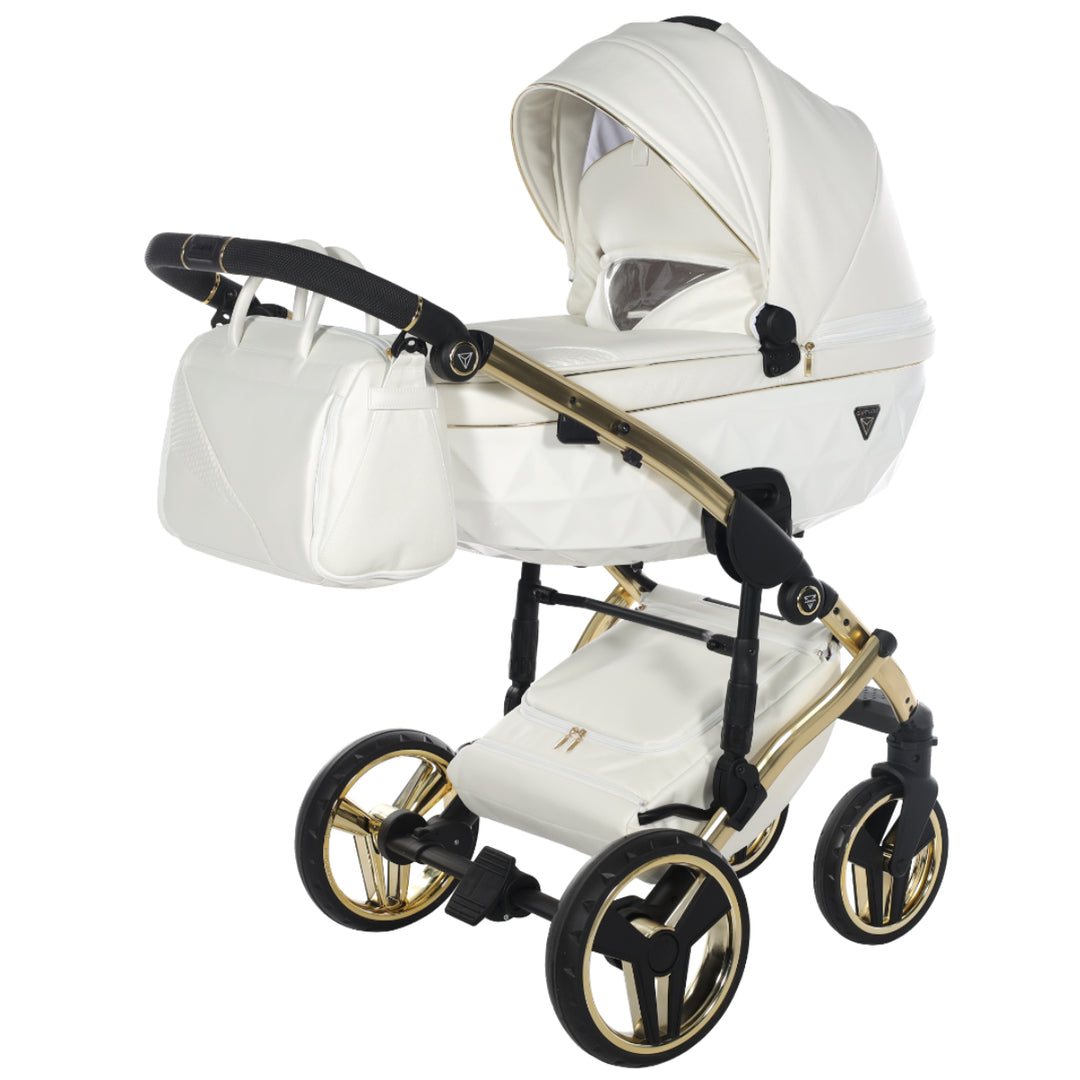 Junama Fluo Individual 4 in 1 Isofix Travel System, White Gold