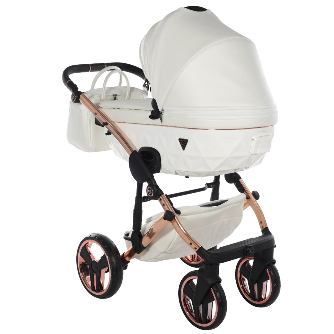 Junama Fluo Individual 4 in 1 Isofix Travel System, White Rose Gold
