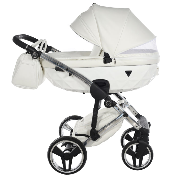 Junama Fluo Individual 4 in 1 Isofix Travel System, White Silver