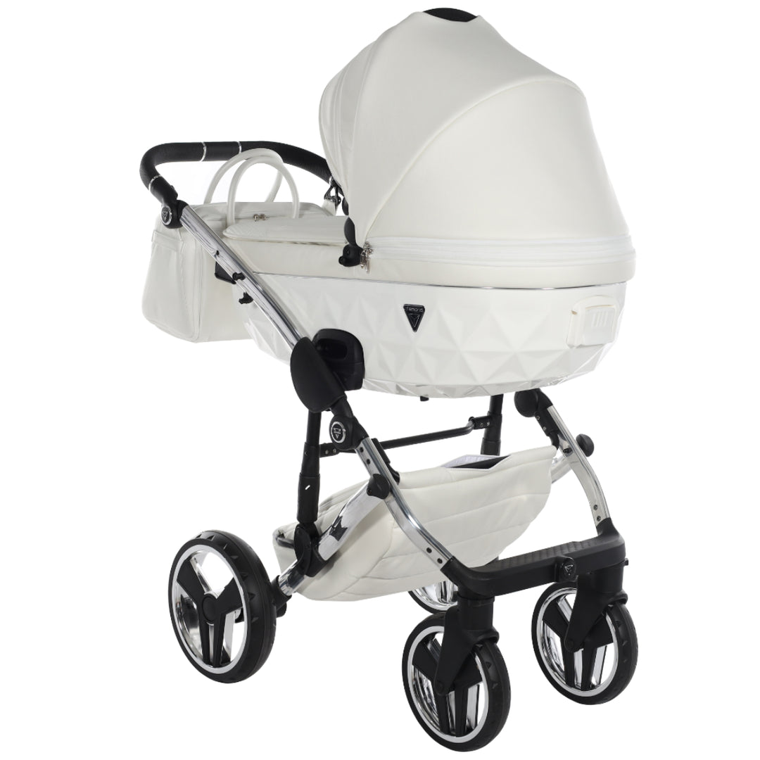 Junama Fluo Individual 3 in 1 Travel System, White Silver