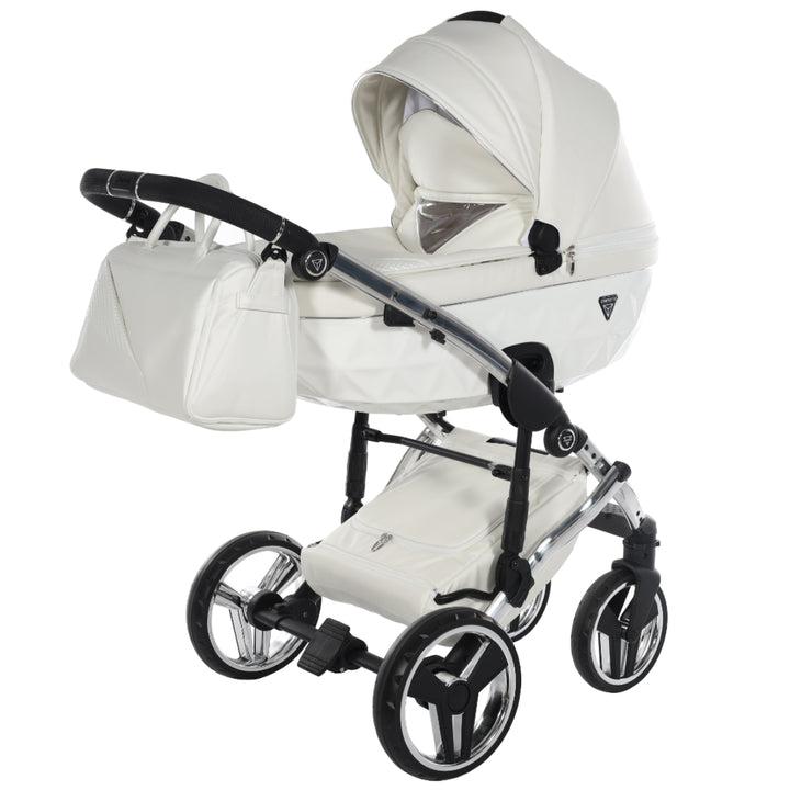 Junama Fluo Individual 4 in 1 Isofix Travel System, White Silver