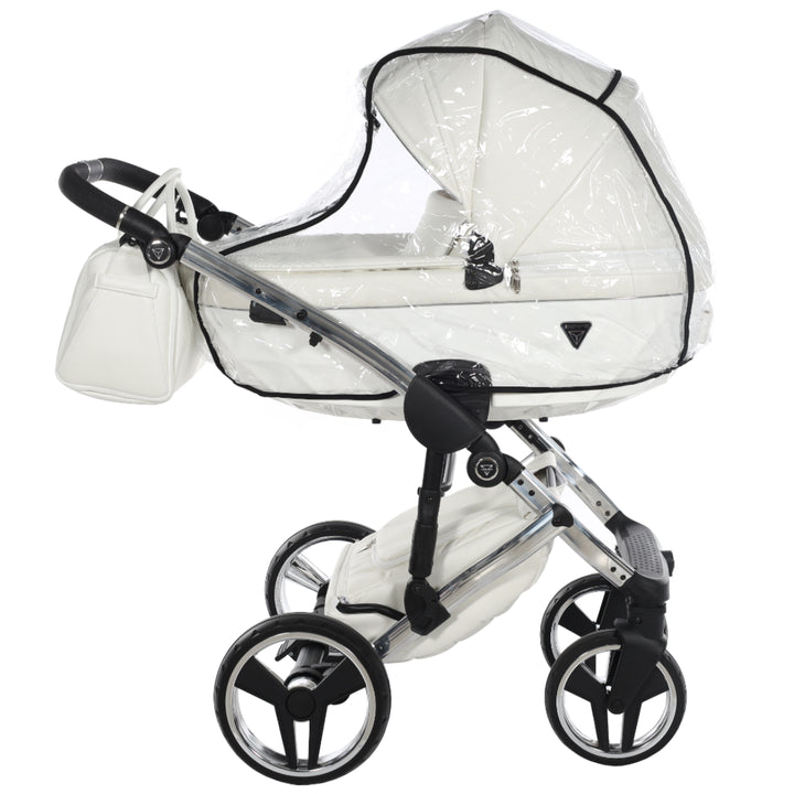 Junama Fluo Individual 2 in 1 Pram & Pushchair, White Silver