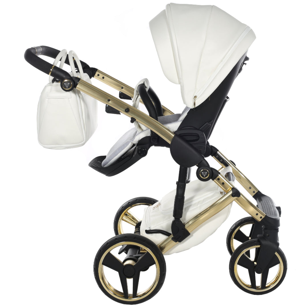 Junama Fluo Individual 4 in 1 Isofix Travel System, White Gold