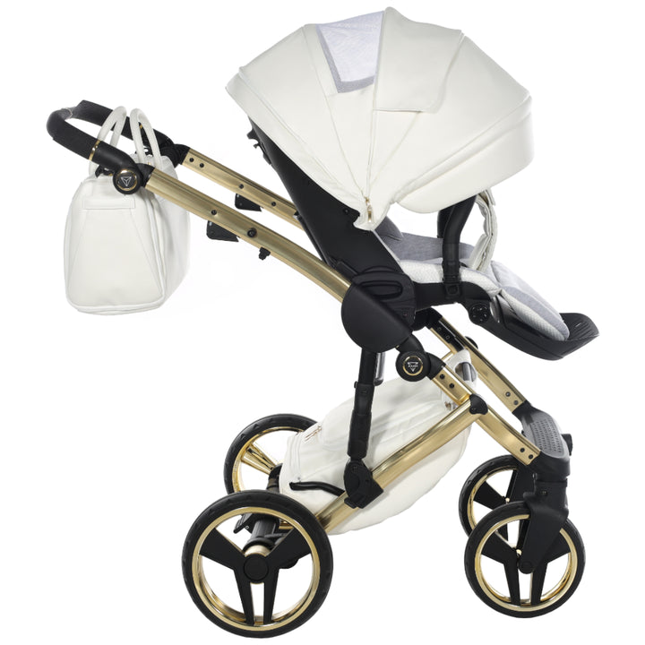 Junama Fluo Individual 4 in 1 Isofix Travel System, White Gold