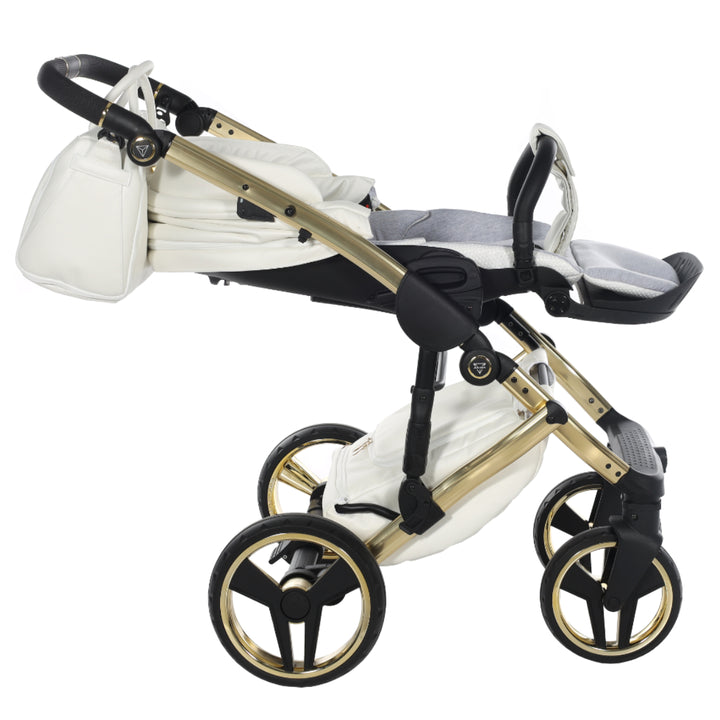 Junama Fluo Individual 4 in 1 Isofix Travel System, White Gold