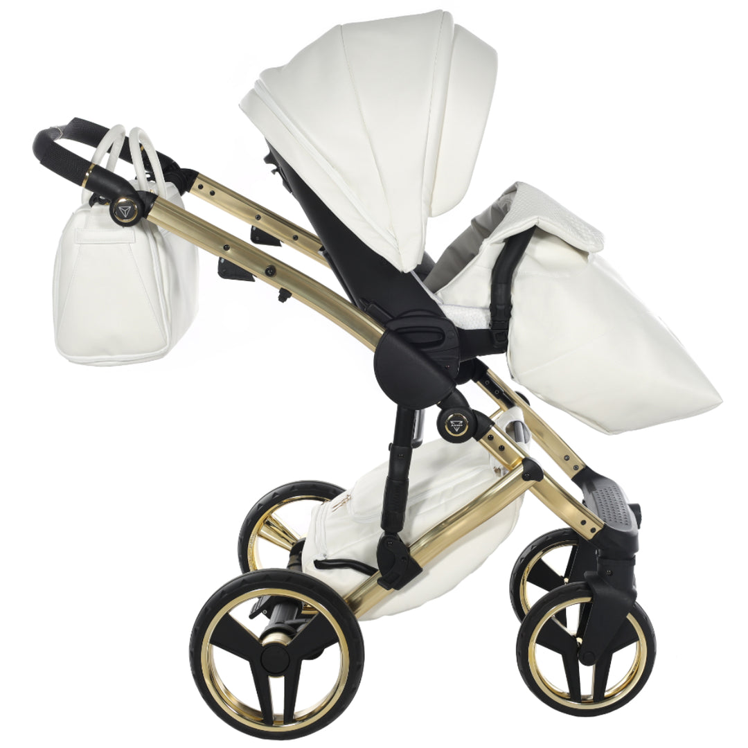 Junama Fluo Individual 4 in 1 Isofix Travel System, White Gold
