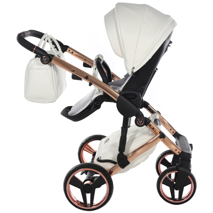Junama Fluo Individual 3 in 1 Travel System, White Rose Gold