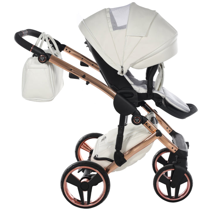 Junama Fluo Individual 3 in 1 Travel System, White Rose Gold
