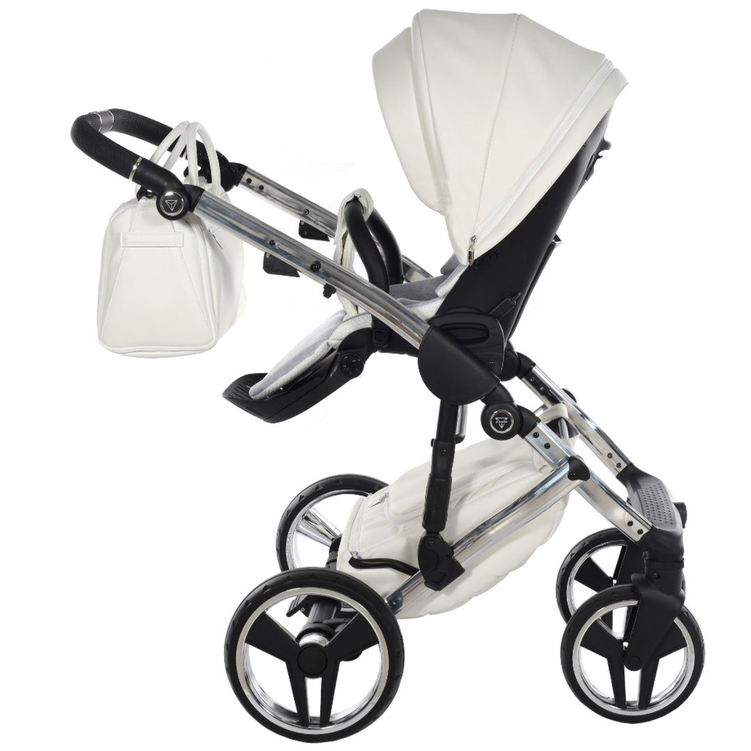 Junama Fluo Individual 3 in 1 Travel System, White Silver