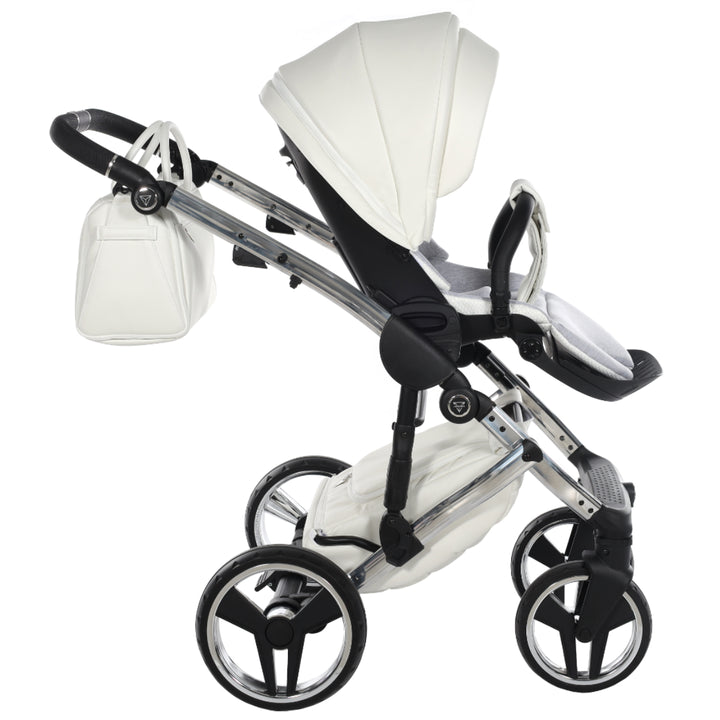 Junama Fluo Individual 4 in 1 Isofix Travel System, White Silver