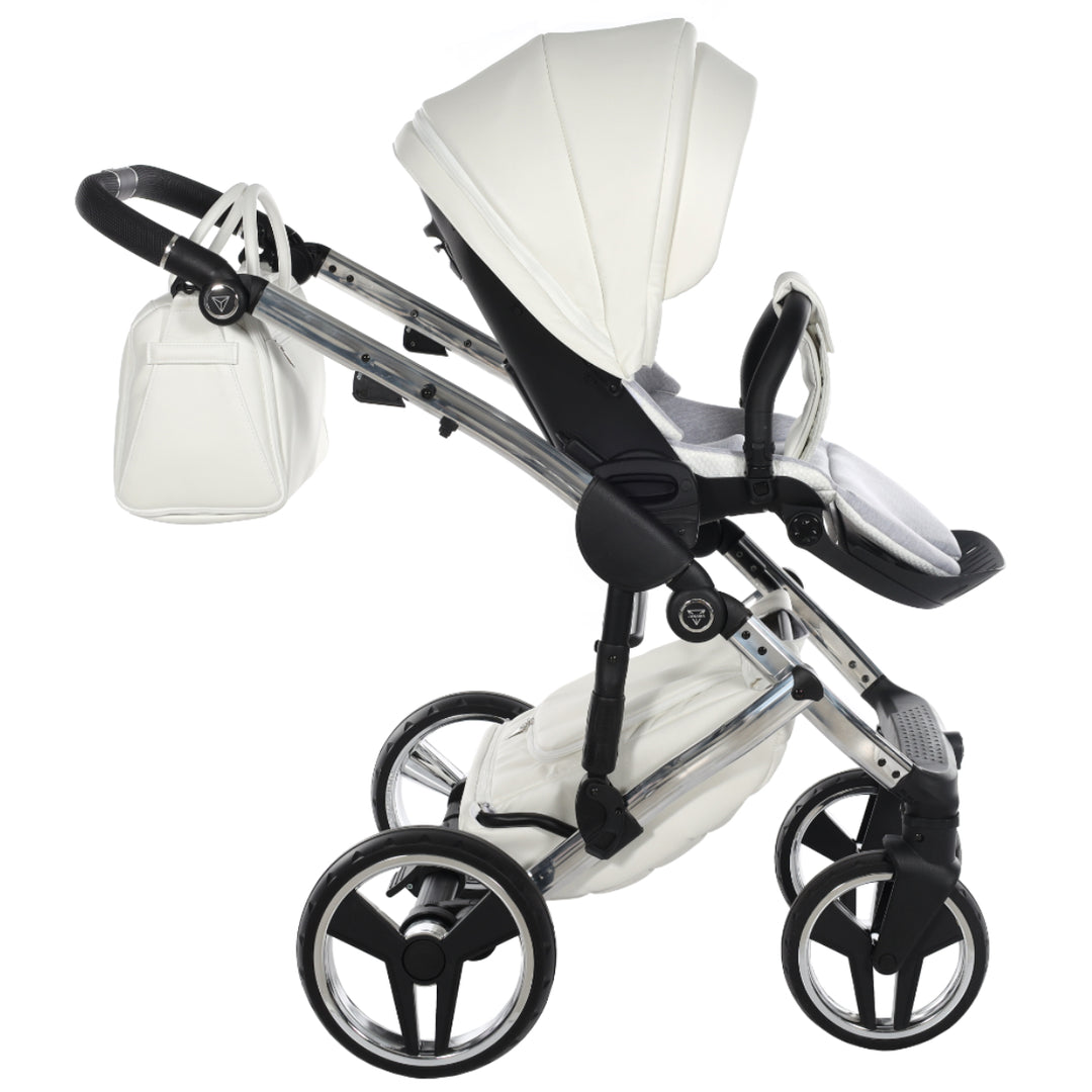 Junama Fluo Individual 3 in 1 Travel System, White Silver