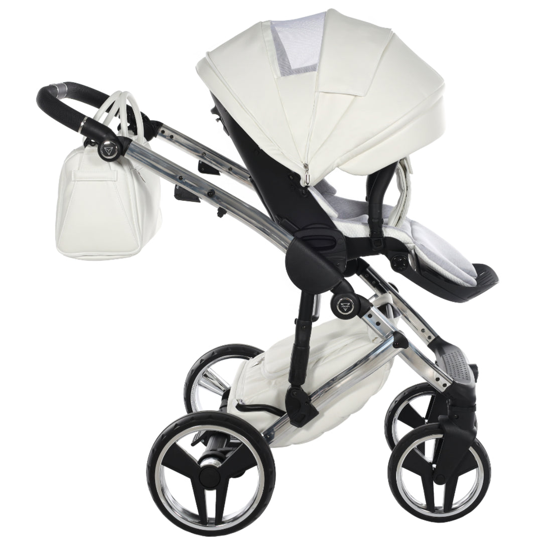 Junama Fluo Individual 3 in 1 Travel System, White Silver