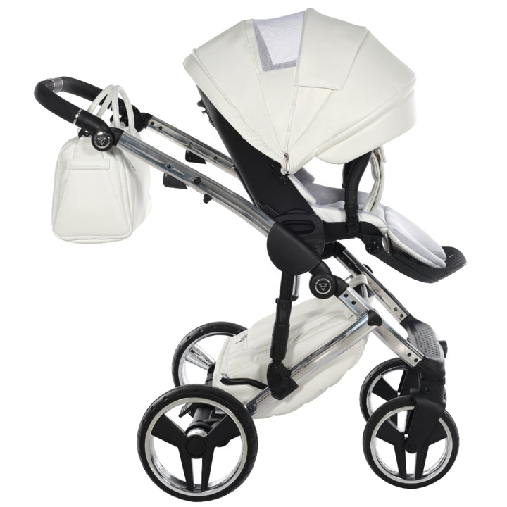 Junama Fluo Individual 3 in 1 Travel System, White Silver