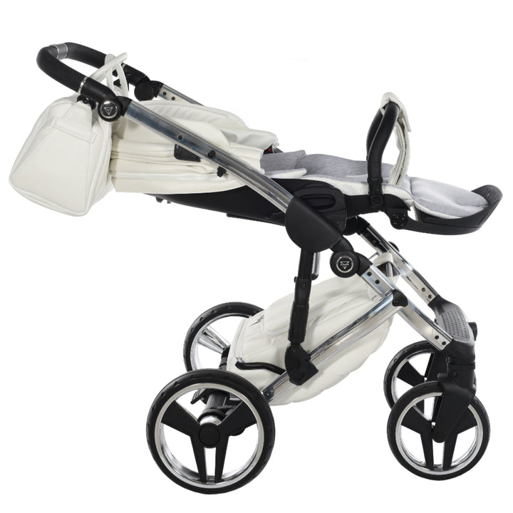 Junama Fluo Individual 4 in 1 Isofix Travel System, White Silver