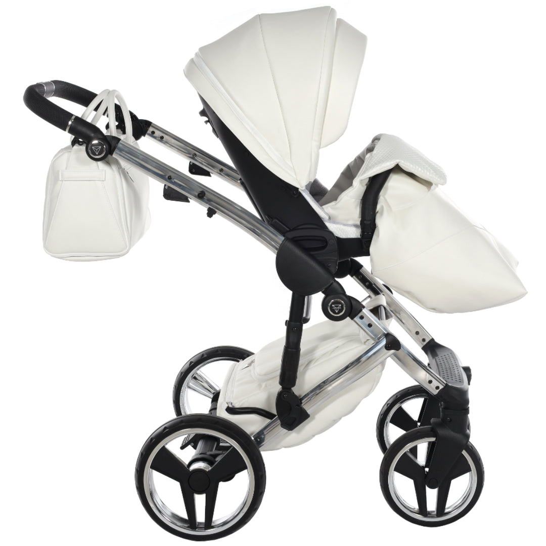 Junama Fluo Individual 4 in 1 Isofix Travel System, White Silver