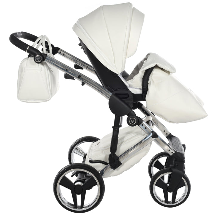 Junama Fluo Individual 4 in 1 Isofix Travel System, White Silver