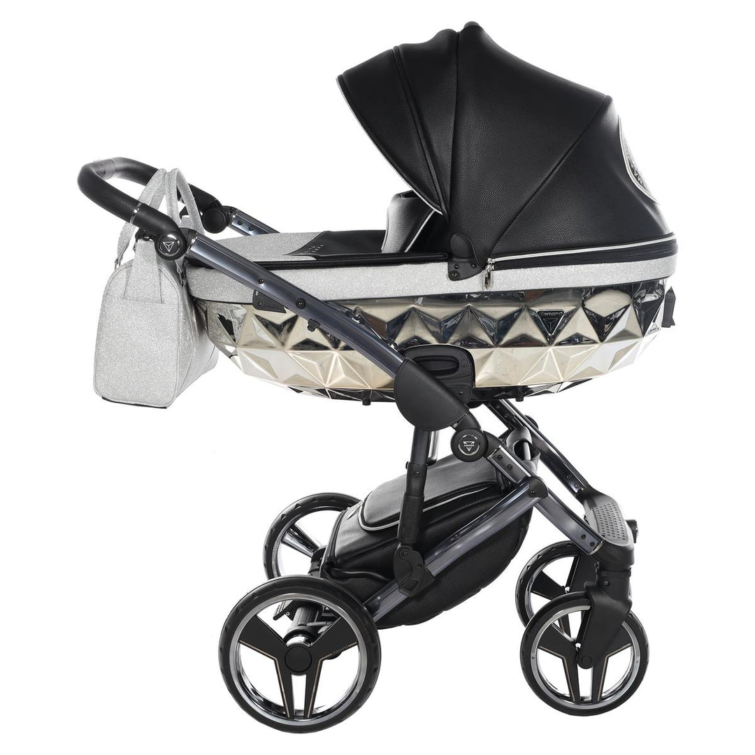 Junama Handcraft Glitter 3 in 1 Travel System, Black