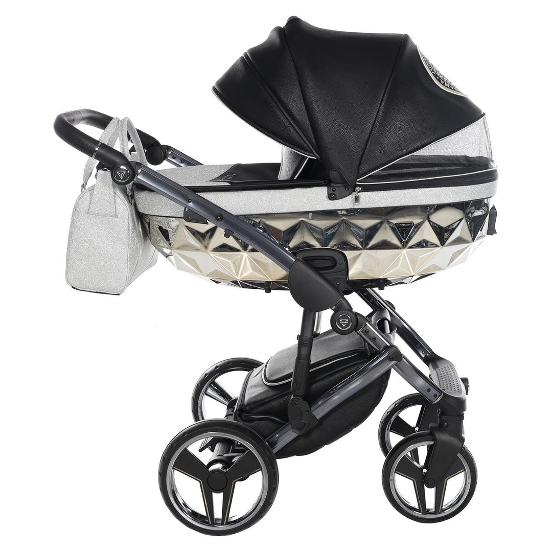 Junama Handcraft Glitter 2 in 1 Pram & Pushchair, Black