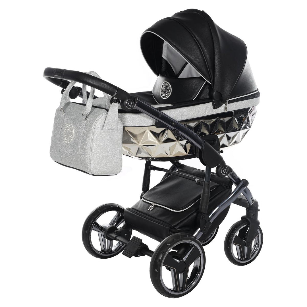 Junama Handcraft Glitter 4 in 1 Isofix Travel System, Black