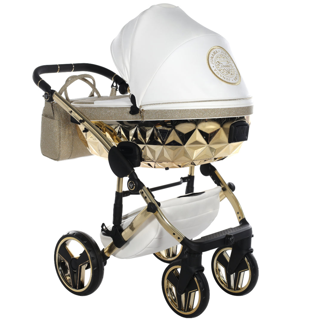 Junama Handcraft Glitter 2 in 1 Pram & Pushchair, Gold