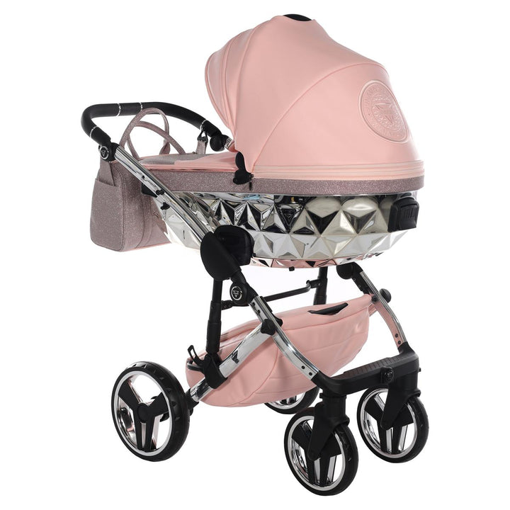 Junama Handcraft Glitter 4 in 1 Isofix Travel System, Pink