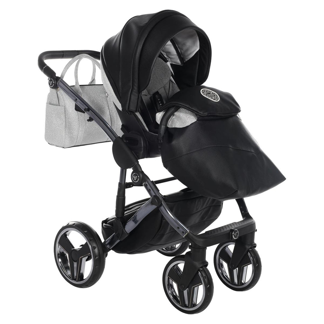 Junama Handcraft Glitter 4 in 1 Isofix Travel System, Black