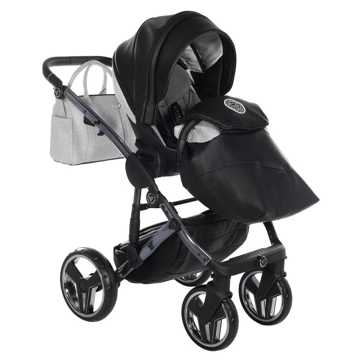 Junama Handcraft Glitter 4 in 1 Isofix Travel System, Black