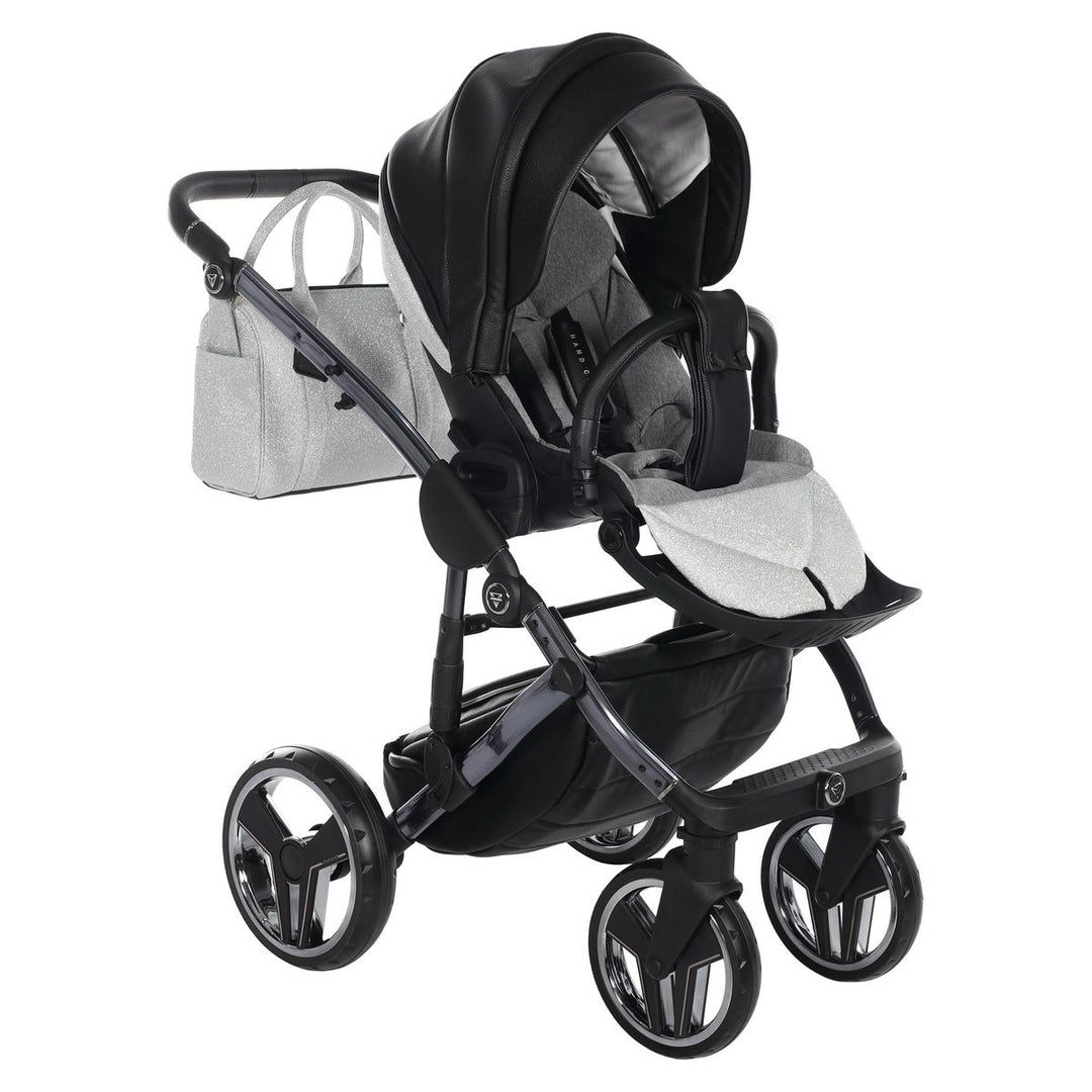Junama Handcraft Glitter 3 in 1 Travel System, Black