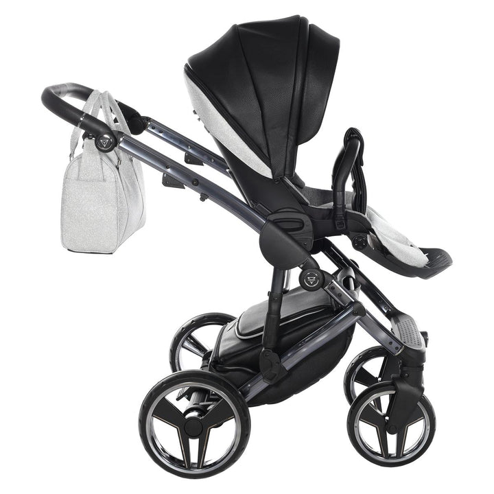 Junama Handcraft Glitter 3 in 1 Travel System, Black