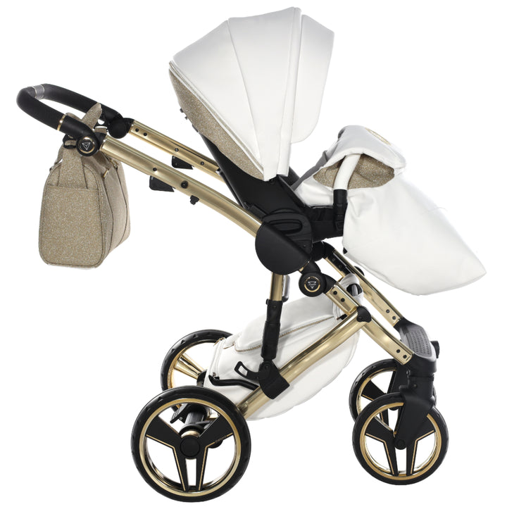 Junama Handcraft Glitter 2 in 1 Pram & Pushchair, Gold