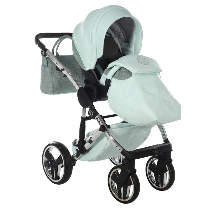 Junama Handcraft Glitter 2 in 1 Pram & Pushchair, Mint