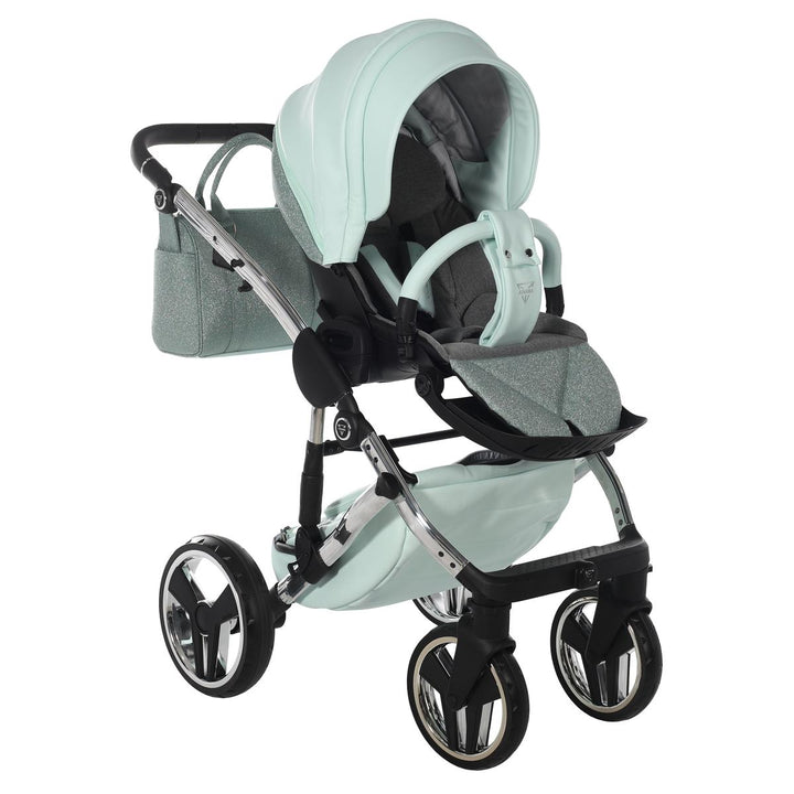 Junama Handcraft Glitter 2 in 1 Pram & Pushchair, Mint