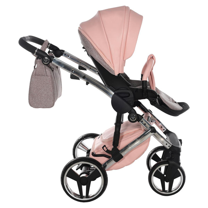 Junama Handcraft Glitter 2 in 1 Pram & Pushchair, Pink