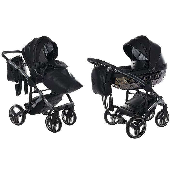 Junama Handcraft 2 in 1 Pram & Pushchair, Black