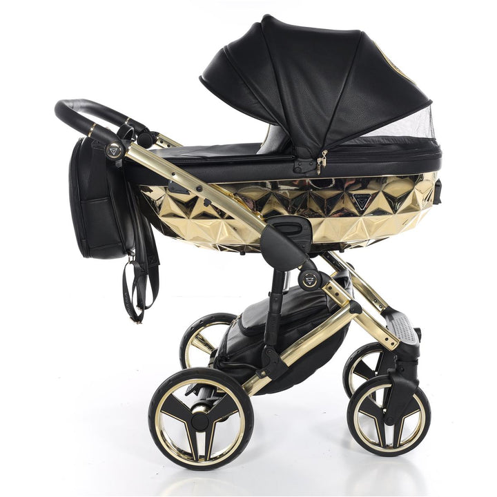 Junama Handcraft 2 in 1 Pram & Pushchair, Black Gold