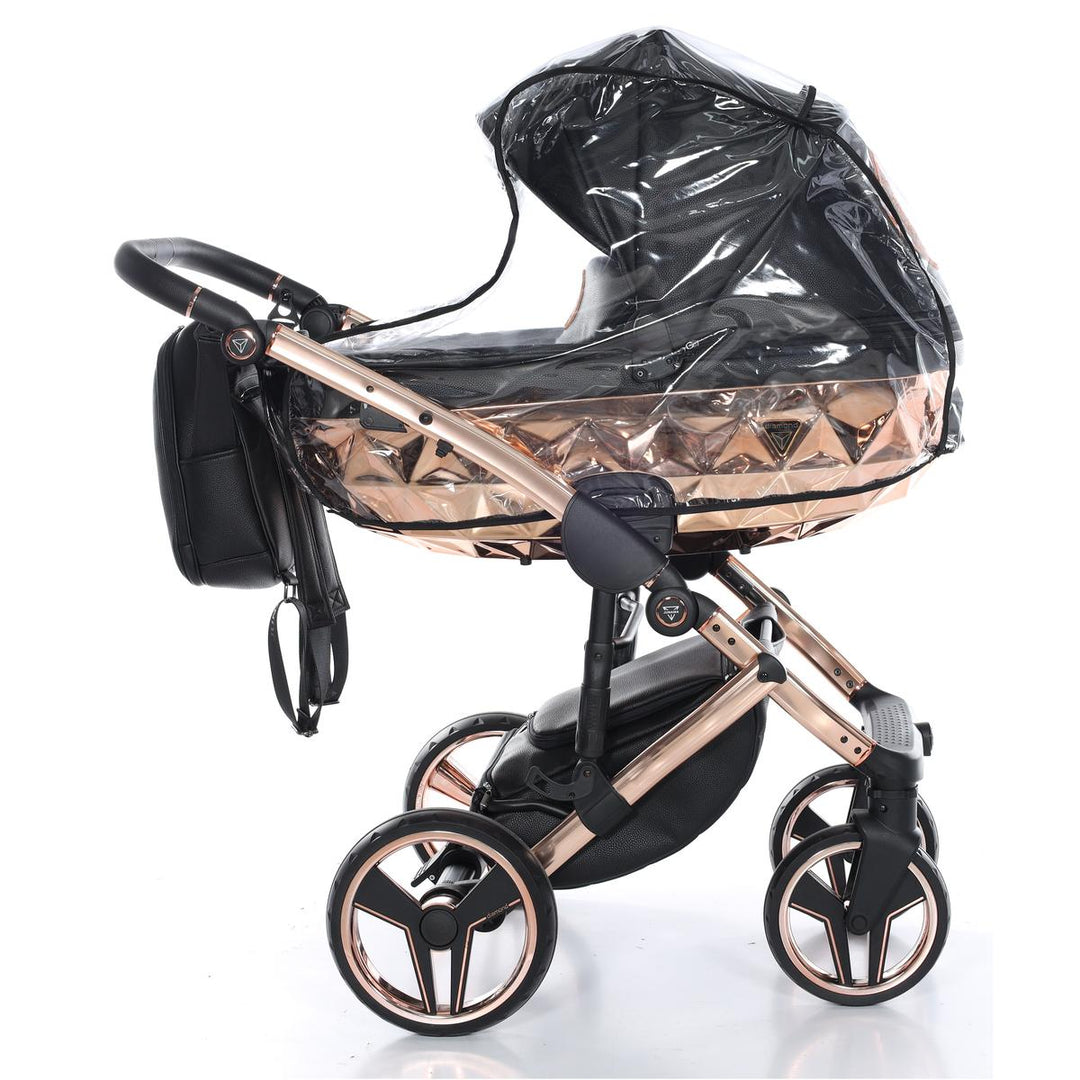 Junama Handcraft 4 in 1 Isofix Travel System, Black Rose Gold