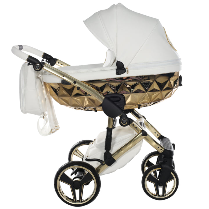 Junama Handcraft 3 in 1 Travel System, White Gold