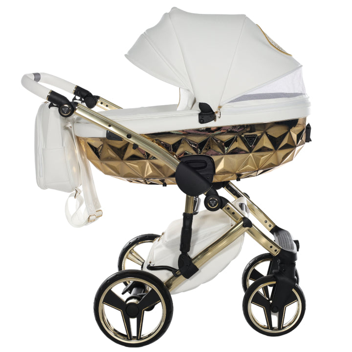 Junama Handcraft 3 in 1 Travel System, White Gold