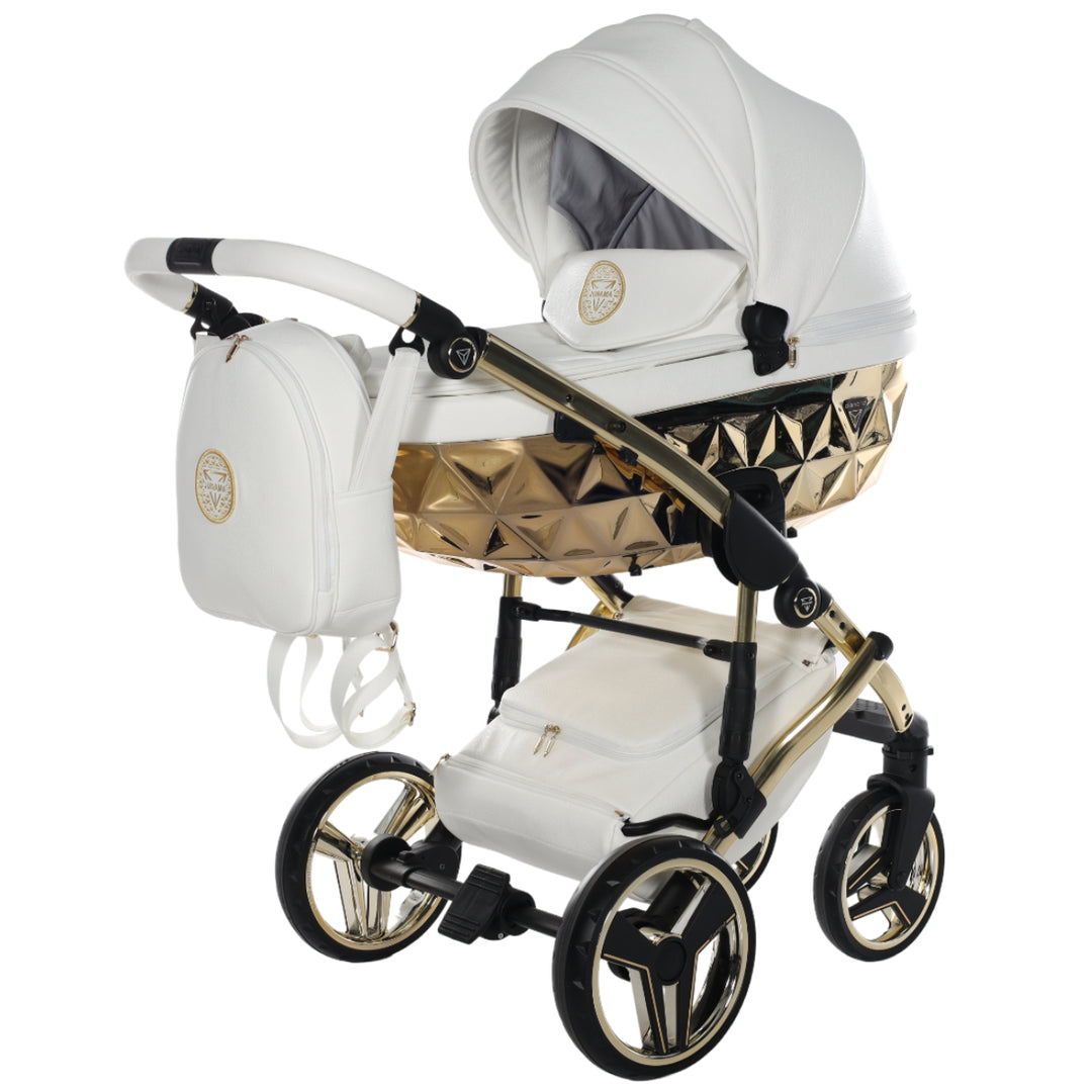 Junama Handcraft 3 in 1 Travel System, White Gold