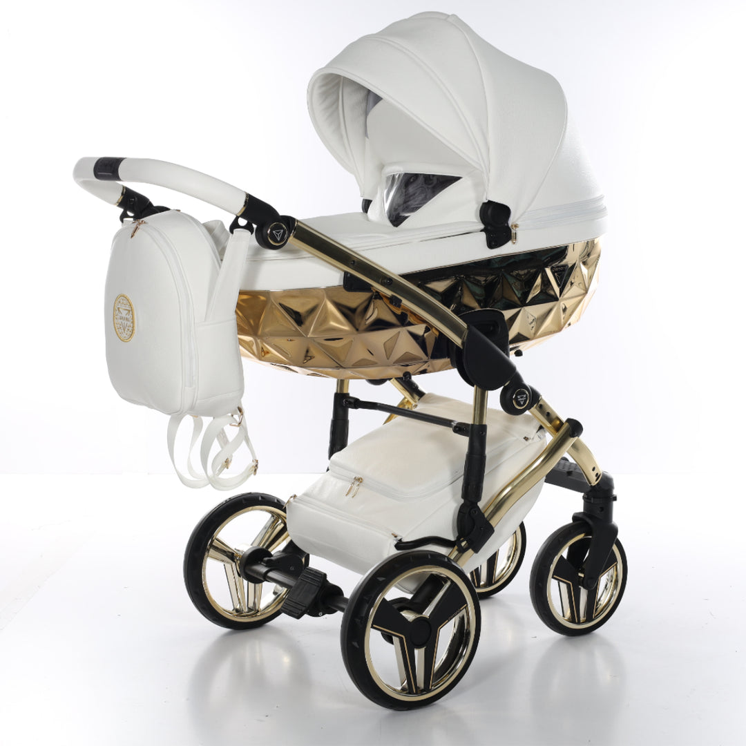 Junama Handcraft 4 in 1 Isofix Travel System, White Gold