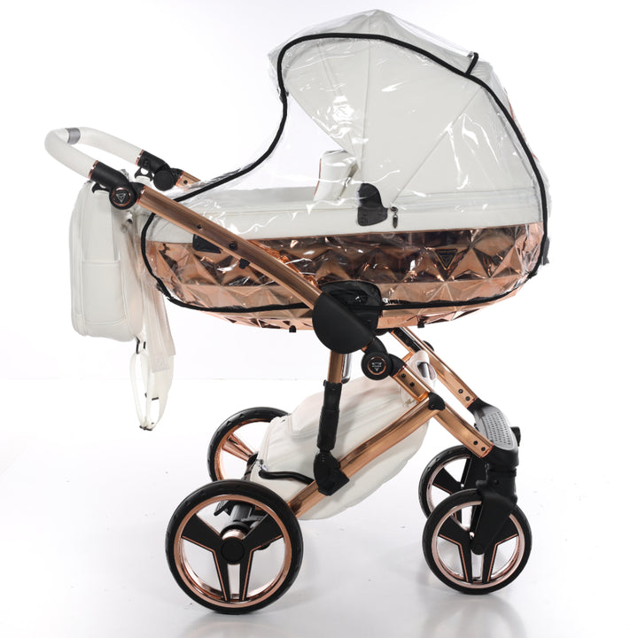 Junama Handcraft 3 in 1 Travel System, White Rose Gold