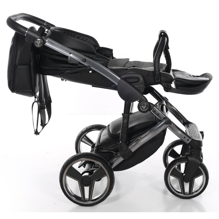 Junama Handcraft 2 in 1 Pram & Pushchair, Black