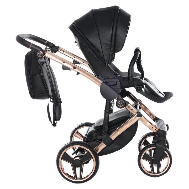 Junama Handcraft 3 in 1 Travel System, Black Rose Gold